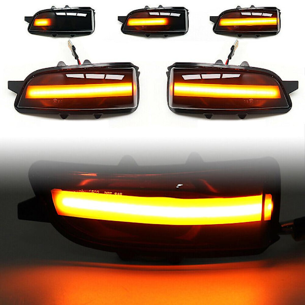LED dynamiske blinklys Volvo V40 V50 V70 S40 S60 S80 C30 C70 sort