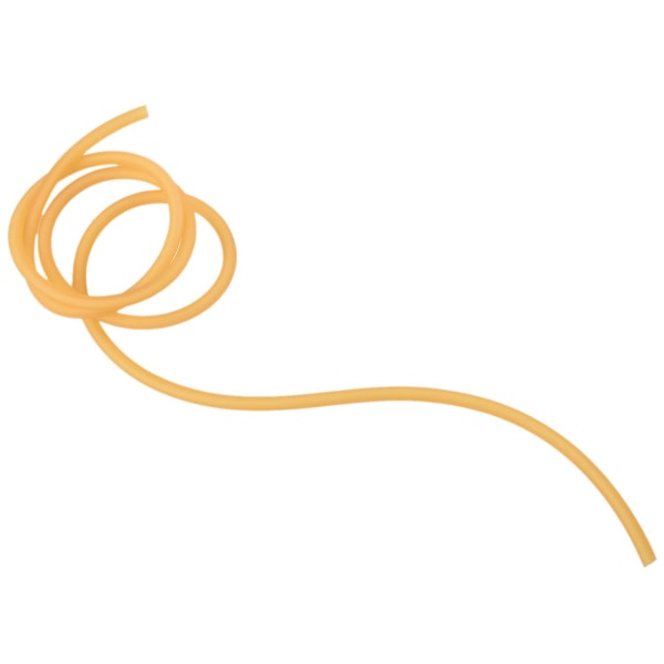 Luonnollinen lateksikuminauhaputki elastinen 2x5mm keltainen Koko: 1m