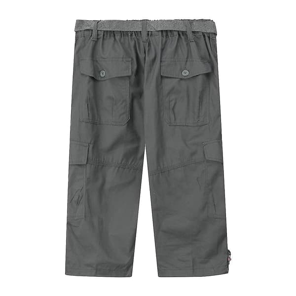 Herre Multi-Pocket Cargo Cropped Bukser