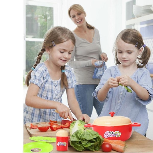 Barn Jenter Matlaging Kjøkken Rolle Lat som kokk Lekesett Flott gaveleke