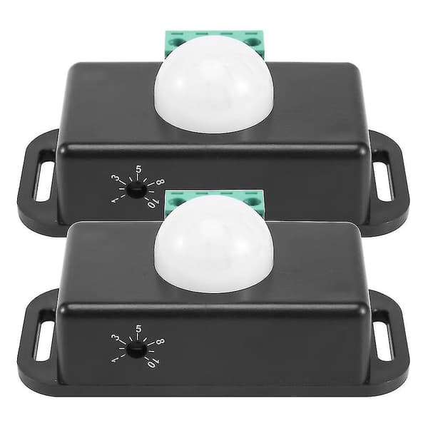 Bevægelsessensor Switch, 12v 24v Pir Sensor Led til Fleksible Led Strips Lys, 2 Pak