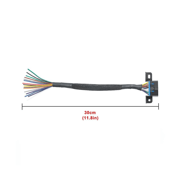 Universal Obd2 16-pin hunstik til åbning af Obd kabel hun forlængerstik båndgrænseflade