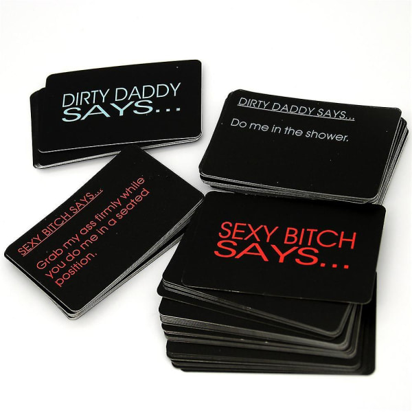 Soveromskommandoer Enkelt kortspill for voksne Risque Moro 108 spillkort Par Sexkort Datekveldsgaver