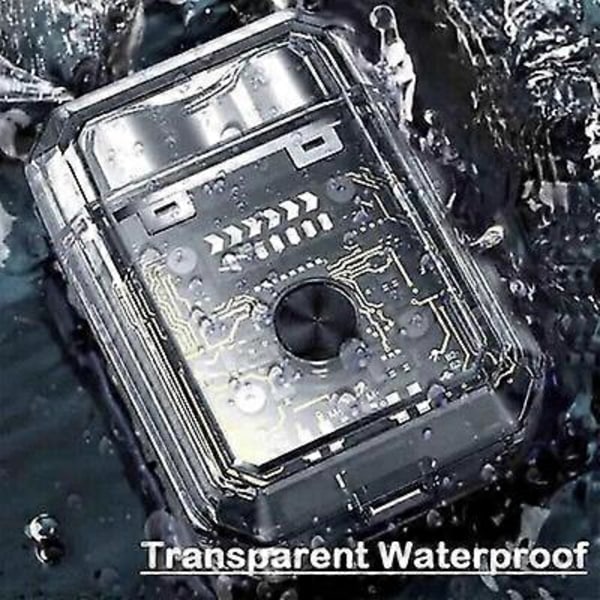 Mini Transparent Kropp Dubbelhuvud Magnetisk Elektrisk Rakapparat