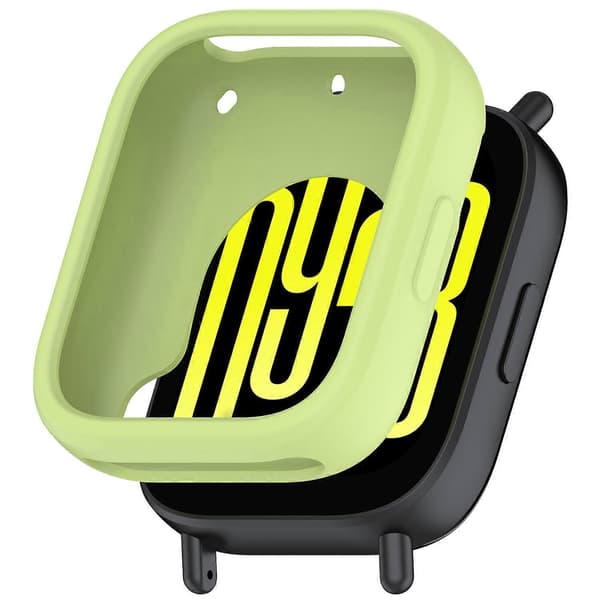 För Xiaomi Redmi Watch 5 Active Silikon Klockfodral Stötsäker Stötfångarram - Lime