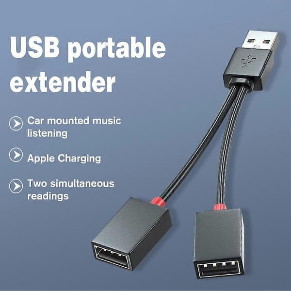 1X USB 2.0 A 1 - 2 kaksois-USB-naarasdatakeskitin virranjakaja Y-adapteri D3X5 S8L8