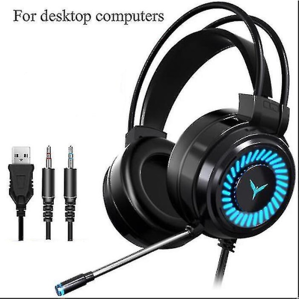 Gamingheadset med 7.1 Surround Sound Stereo, Headset med Brusreducering