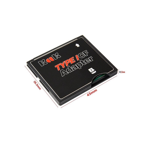 Hukommelseskortadapter En port Sdhc Sdxc Tf til Cf-kortadapter til kamera type I-kortkonverter