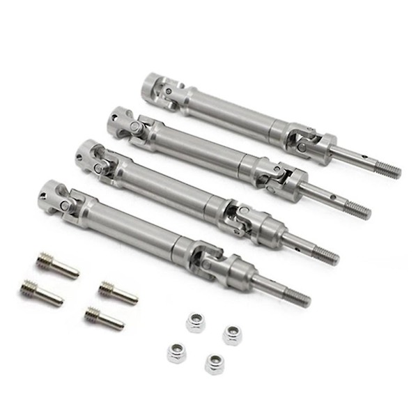 4 stk. Metal Rustfrit Stål Drivaksel CVD til 1/10 Traxxas Slash Stampede Vxl 4wd RC Bil Opgradering P