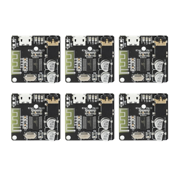 6pcs Vhm-314 V.20 Bluetooth Audio Receiver Board Bluetooth 5.0 Mp3 Lossless Decoder Board With Lith