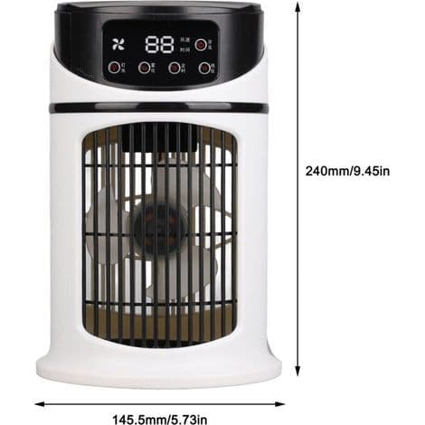 Mini bærbar multifunktionel aircondition. Vandkølende ventilator til kontor og hjem