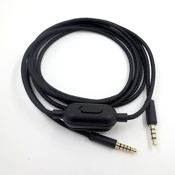 Bærbar 2m lydkabel for hodetelefoner for Logitech Gpro X G233 G433