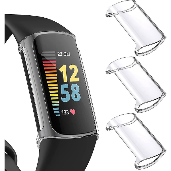 3-pakkauksen näytönsuoja yhteensopiva Fitbit Charge 5:n kanssa (ei Charge 4/3:lle), T