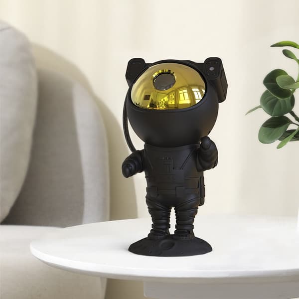 Astronaut Natlampe/Galaxy Lys - Stjerneklare Himme Projektor Black