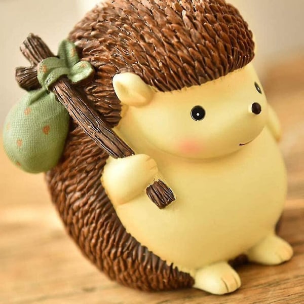 Hedgehog Shape Resin Piggy Bank Coin Bank Money Bank Best Gifts For Friends Kids Home Decoration1pcs, Multicolour)