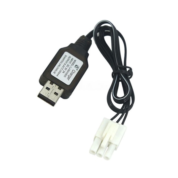 600mA 6.4V USB Laderkabel EL4.5-3P Plugg P-til-R for RC Bil Lastebil Speedbåt JS