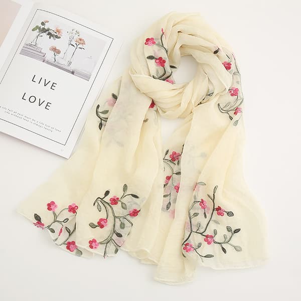 Sjal for kvinner, lett silkehodeband, brudehodeband, chiffon sjal og skjerf