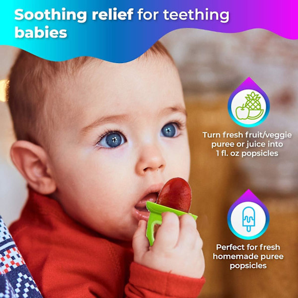Dhrs Nuby Garden Fresh Fruitsicle Frysestang, Multifarvet