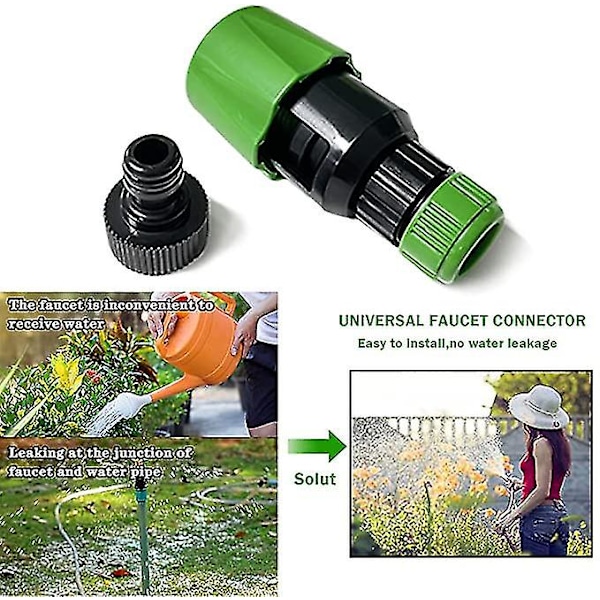 Køkkenhave Vandhane Slange Rør Snap Connector Adapter Værktøj, Universal Vandhane Connector Adapter Køkken Rør Joiner Fitting,