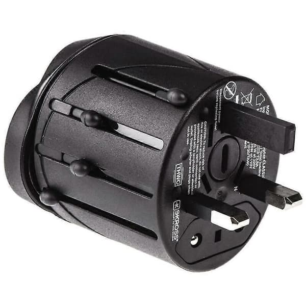 Universal rejseadapter med EU + AU + UK + US stik