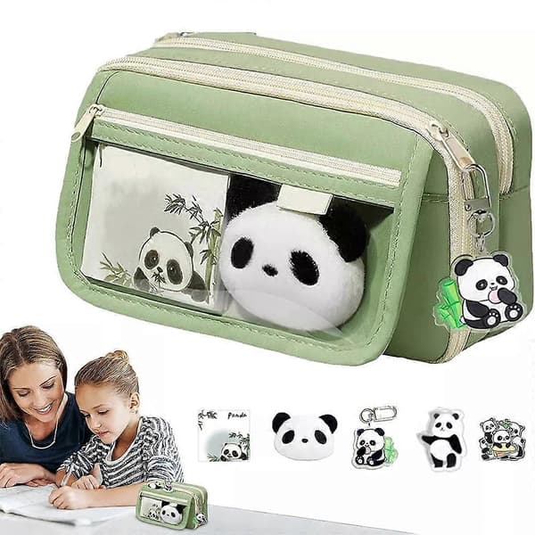 Stor og Stilig Panda Blyantveske