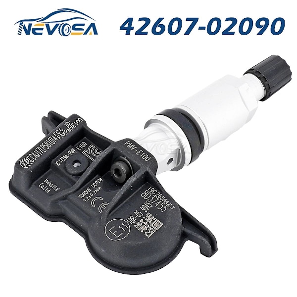 Pmv-e100 för Toyota Avalon Camry 4Runner Corolla 2019 2020 Däcktrycksövervakningssystem TPMS-sensor 433mhz 42607-02090 1st