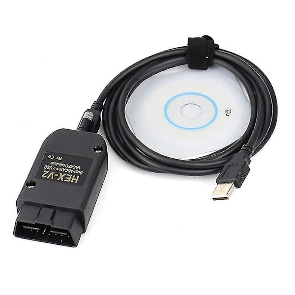 For Com 22.3 Obd2 Scanner Hex V2 Usb Til Golf A6 Ubegrænset Vins Atmega162+16v8+ft232rq