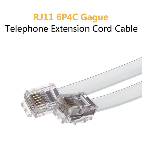 Telefonkabel til hann Modular Telefon Forlengelseskabelledning