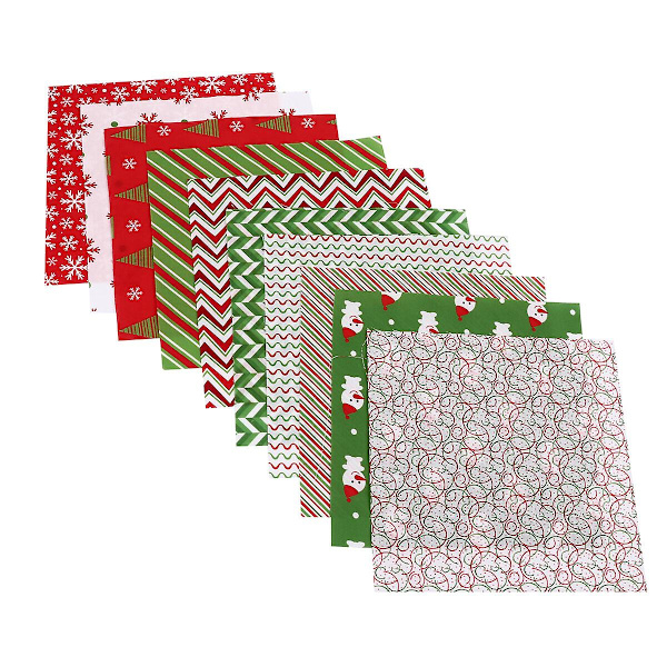 20 st julbomullstyg hantverkspaket lapptäcke sömnad quiltning tyg