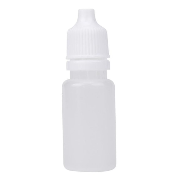 50 Uds. Botellas cuentagotas exprimibles de plástico vacías de 10ml, gotero líquido para ojos