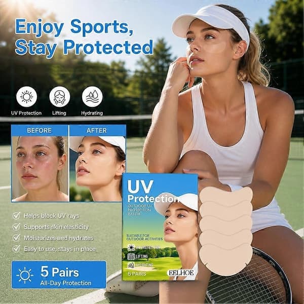 UV-skyddande plåster för utomhusbruk - 5 par/förpackning