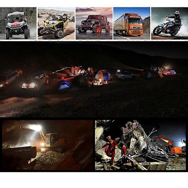 12-80V Offroad LED Bar 4 Tommer Spot Flood LED Lys Bar for Lastebil Atv Båt Sterkt LED Arbeidslys Bil Frontlykt