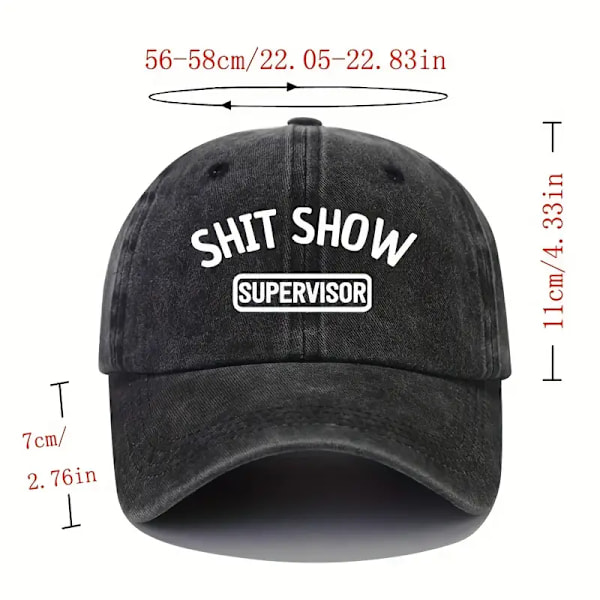 Hip Hop Unisex Baseball Cap Bogstav Trykt Vasket Distressed Dad Hat Ensfarvet Justerbar Casual Sports Hatte Til Kvinder & Mænd