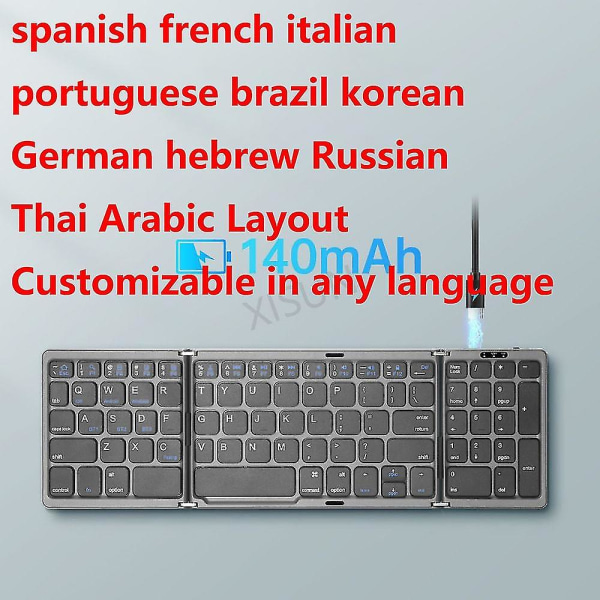Spansk Fransk Italiensk Portugisisk Brasil Koreansk Tysk Hebraisk Russisk Trådløs Bluetooth Sammenleggbar Fo