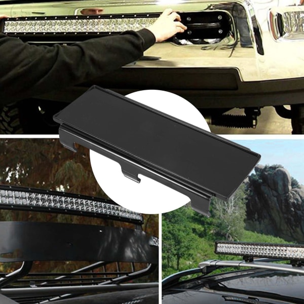 52" INCH Protective Cover Snap on Black for Straight Curved LED Light Bar Truck