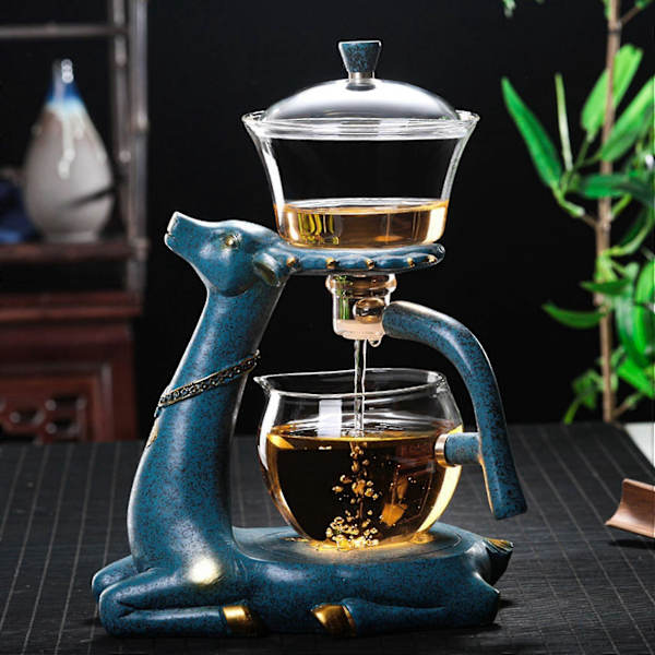 Hjorte Glas Tekande Tyrkisk Drypkande Infuser Te Kaffe Potte Varmebestandig Glas Tekande Puer Kedel F