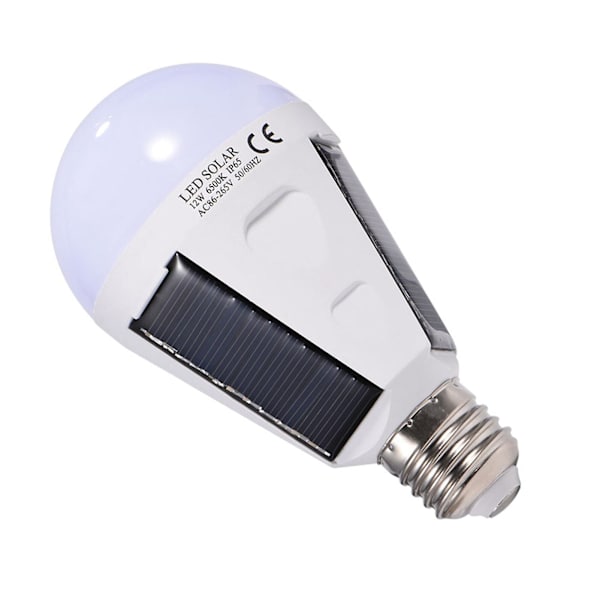 Bärbar Solcellslampa LED-lampa 12W - Vattentät Inomhus/Utomhus Vandring Camping Nödljus