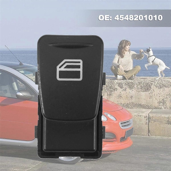 A4548201010 4548201010 Elektrisk Vindueskontakt Knap til Smart 454 2004 2005 2006 Tilbehør Sort