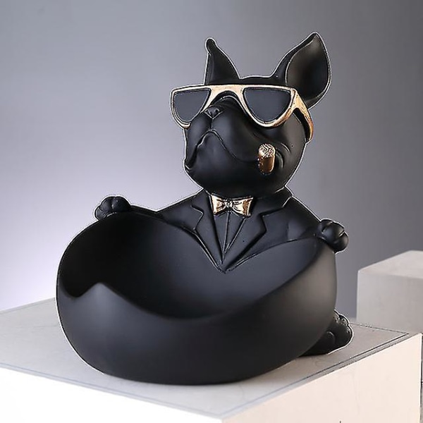 Bulldog Djurfigur Hundstaty Förvaringslåda Heminredning Prydnadshantverk Konst Skulptur Heminredning Figurinhas Estatua