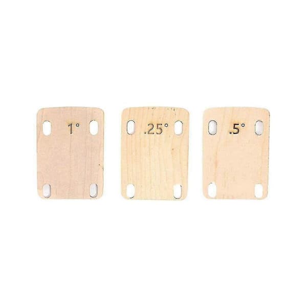 3st Gitarrhalsskilar Bolt-on Halsplatta För Gitarr Och Basreparation 0.25, 0.5 Och 1 grad Guit