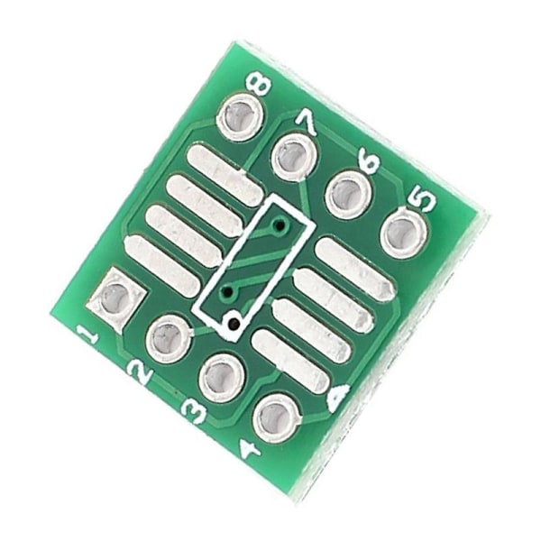 50 stk Sop8 Ssop8 Tssop8 Smd To Dip8 Adapter 0,65/1,27 mm PCB-kort