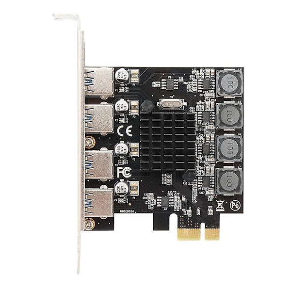 4 Port USB 3.0 PCI Express -kortti USB 3.0 PCI-e laajennuskortti Pcie USB 3.0 -sovitinkortti Pcie:lle
