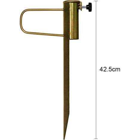 Universal parasolfod med spyd til græsplæner. Længde 42 cm. Åbningsdiameter 32 mm