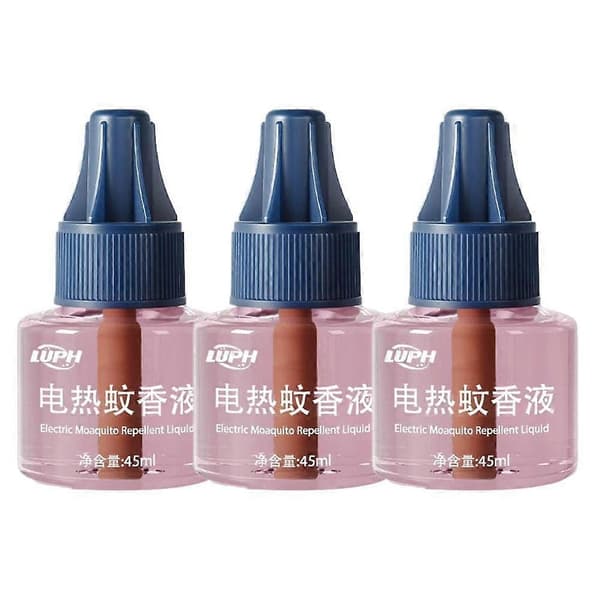 Myggemiddel Væske Refills - Lugtfri, 45ml, 3-pak Pink 3pcs