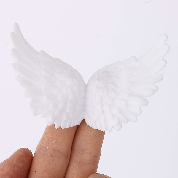 Muoviset enkelin siivet askarteluun, valkoinen 12 kpl 80mm