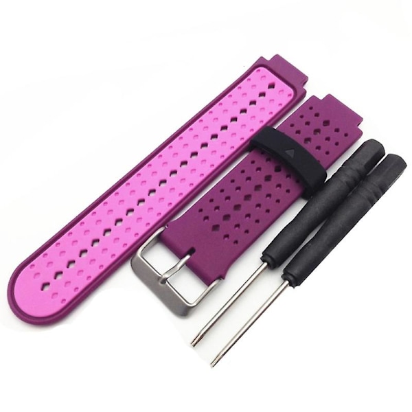 Silikonrem for Garmin Forerunner 220 230 235 620 630 Vanntett Armbånd