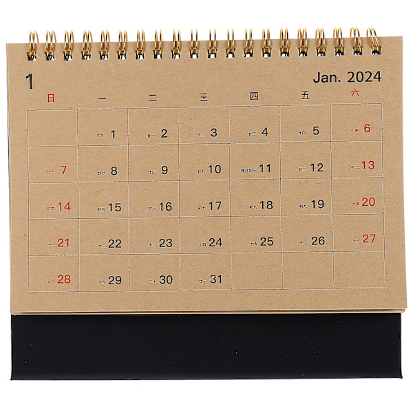 Kontor Måneds Skrivebords Kalender Husholdnings Stående Kalender Delikat Skrivebords Kalender
