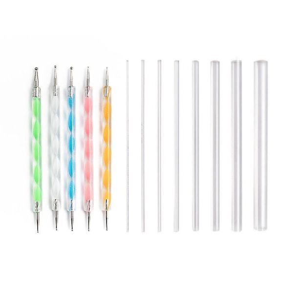 Mandala Tools 13-piece Set Polka Dot Painting Stick Dot Drill Pen Acrylic Dotted Stick Clay Tool