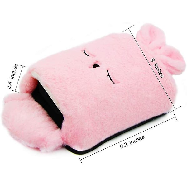 Oppvarmet Musematte, Rosa USB Oppvarmet Musemattevarmer Vinter Bærbar Datamaskin Musematte for Hjem og Kontor, Tilfeldig Farge USB-Linje