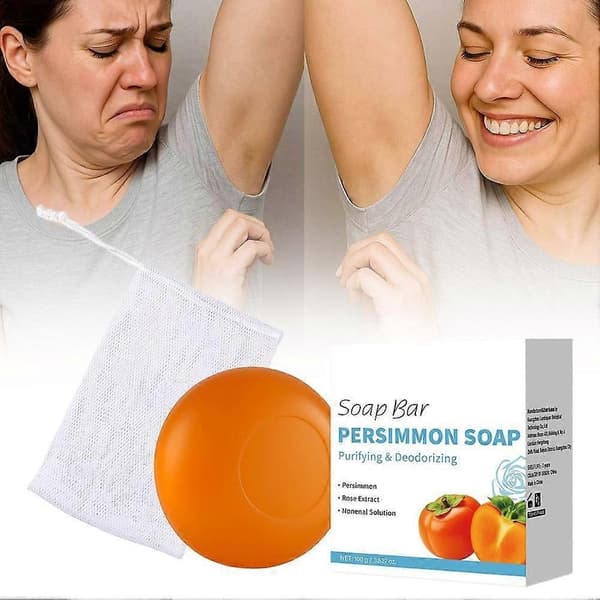 Kaki Rensende Deodorantsåpe (Rosenlukt) 100g
